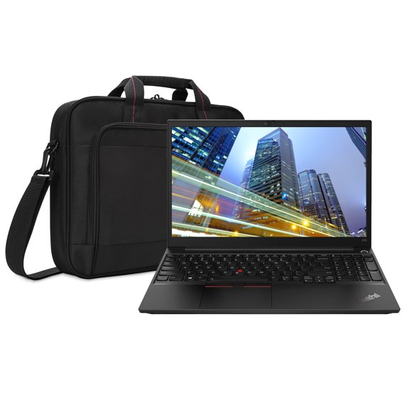 Lenovo ThinkPad E15 Gen 2-ARE 20T8002CUS 15 inch Notebook PC Bundle with Ryzen 7 4700U, 16GB DDR4, 512GB SSD, Radeon Graphics, Webcam, Stereo Speakers, Microphone, Windows 10 Pro, and Laptop Bag