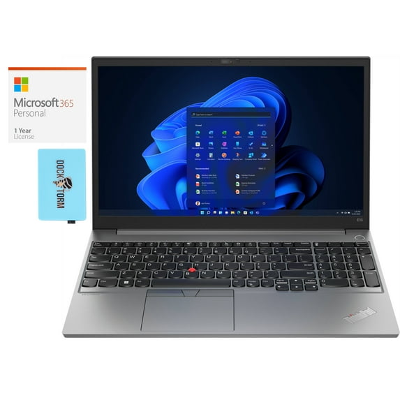 Lenovo ThinkPad E15 Gen 4 Home/Business Laptop (AMD Ryzen 7 5825U 8-Core, 15.6in 60Hz Full HD (1920x1080), AMD Radeon, Win 10 Pro) with Microsoft 365 Personal , Dockztorm Hub