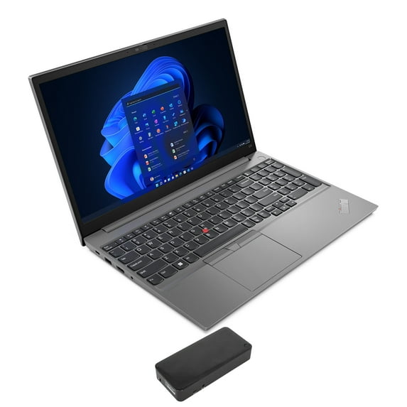 Lenovo ThinkPad E15 Gen 4 Home/Business Laptop (Intel i5-1235U 10-Core, 15.6in 60Hz Full HD (1920x1080), Intel UHD, 12GB RAM, 256GB PCIe SSD, Wifi, USB 3.2, HDMI, Win 10 Pro) with DV4K Dock