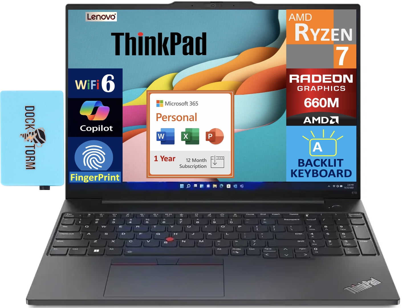 Personal Computer Thinkpad Lenovo ThinkPad E16 Business Laptop 16.0in WUXGA Display (AMD Ryzen 7 ...