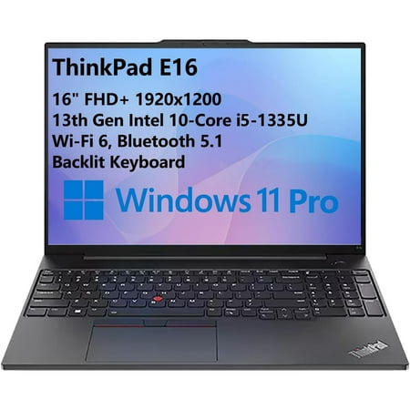 Lenovo ThinkPad E16 Gen 1 16.0" Intel Core i5-1335U 16GB Memory 1 TB SSD Windows 11 Pro 21JN003YUS