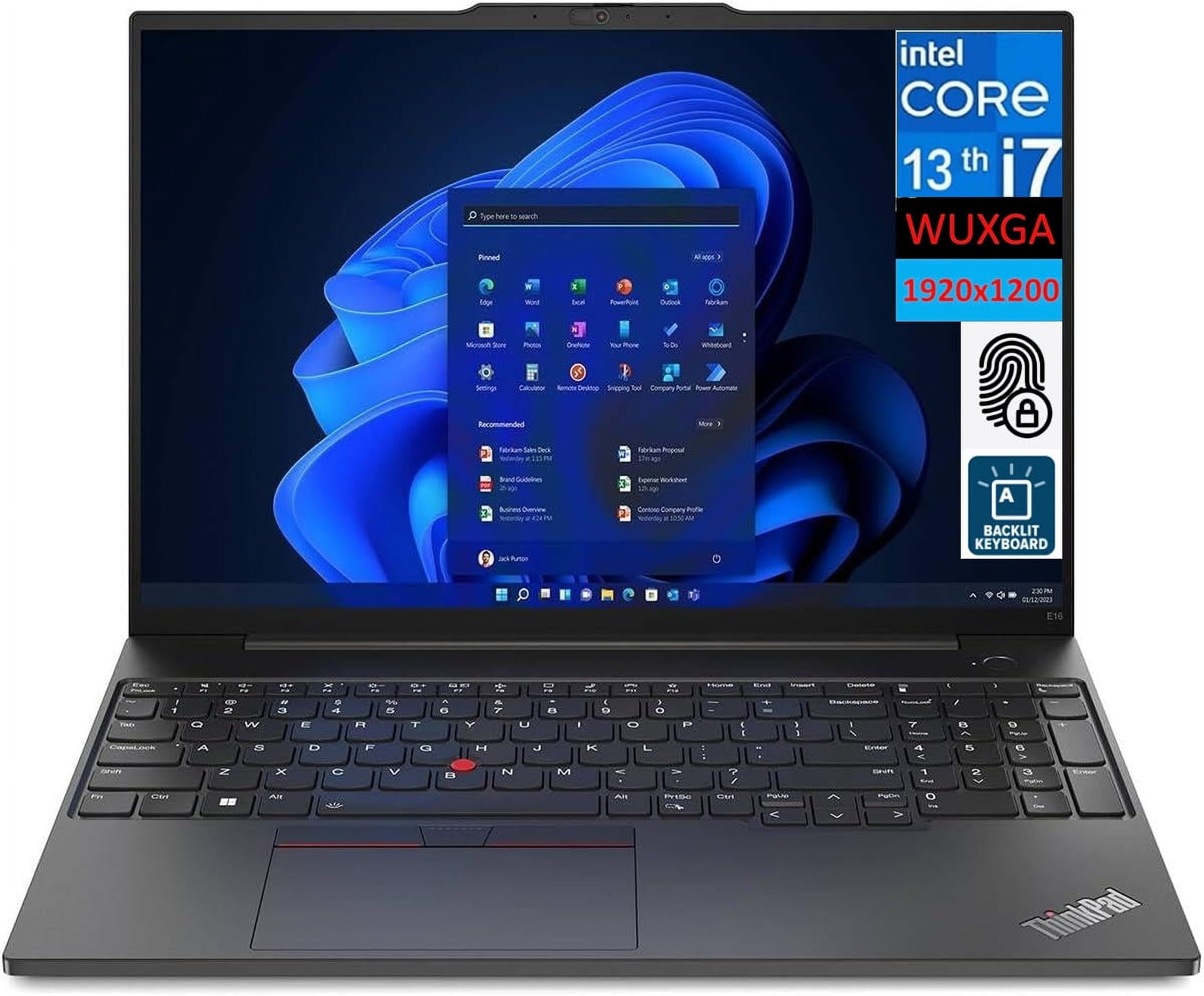 Best High Performance Business Laptop Lenovo ThinkPad E16 Gen 1 High Performance Business Laptop 16.0in IPS
