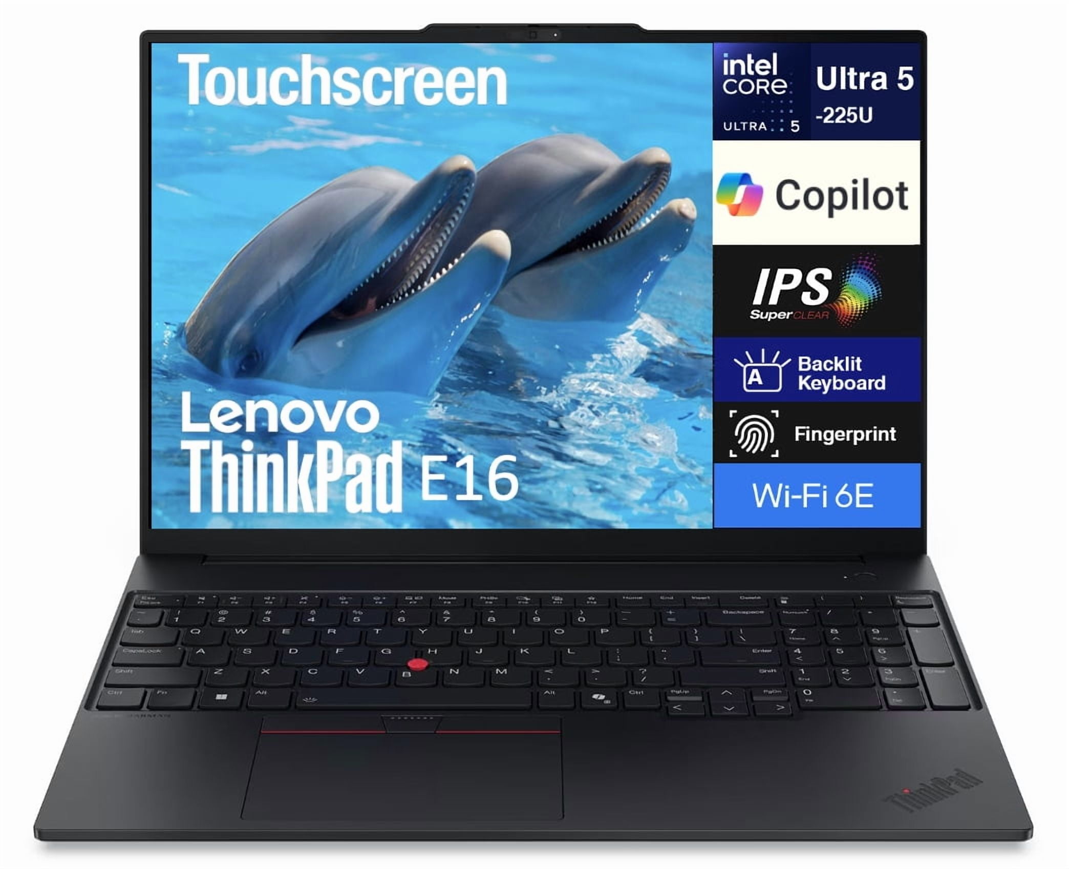 Lenovo ThinkPad E16 Gen 3 AI Business Laptop 16in Touchscreen FHD+ Display (Intel Ultra 5-225U, 16GB DDR5, 512GB PCIe SSD, Backlit Keyboard, Fingerprint, WiFi 6E +BT, RJ-45, 1080p Webcam, Win 11 Pro)