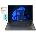 thumbnail image 1 of Lenovo ThinkPad E16 Home/Business Laptop (Intel i5-1335U 10-Core, 16.0in 60 Hz Wide UXGA (1920x1200), Intel Iris Xe, 16GB RAM, Win 10 Pro) with Microsoft 365 Personal , Dockztorm Hub, 1 of 7