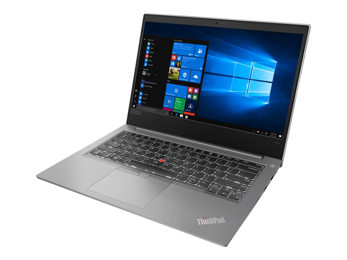 Lenovo ThinkPad E480 20KN - Intel Core i7 8550U / 1.8 GHz - Win 10 Pro  64-bit - Radeon RX 550 - 8 GB RAM - 256 GB SSD TCG Opal Encryption 2, NVMe  -