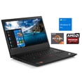 thumbnail image 1 of Lenovo ThinkPad E495 Notebook, 14" FHD Display, AMD Ryzen 7 3700U Upto 4.0GHz, 16GB RAM, 256GB SSD, Radeon RX Vega 10, HDMI, Card Reader, Wi-Fi, Bluetooth, Windows 10 Pro, 1 of 8