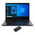 thumbnail image 1 of Lenovo ThinkPad L14 G2 Home/Business Laptop (Intel i5-1135G7 4-Core, 14.0in 60Hz Full HD (1920x1080), Intel Iris Xe, 16GB RAM, 512GB PCIe SSD, Win 10 Pro) with DV4K Dock, 1 of 7