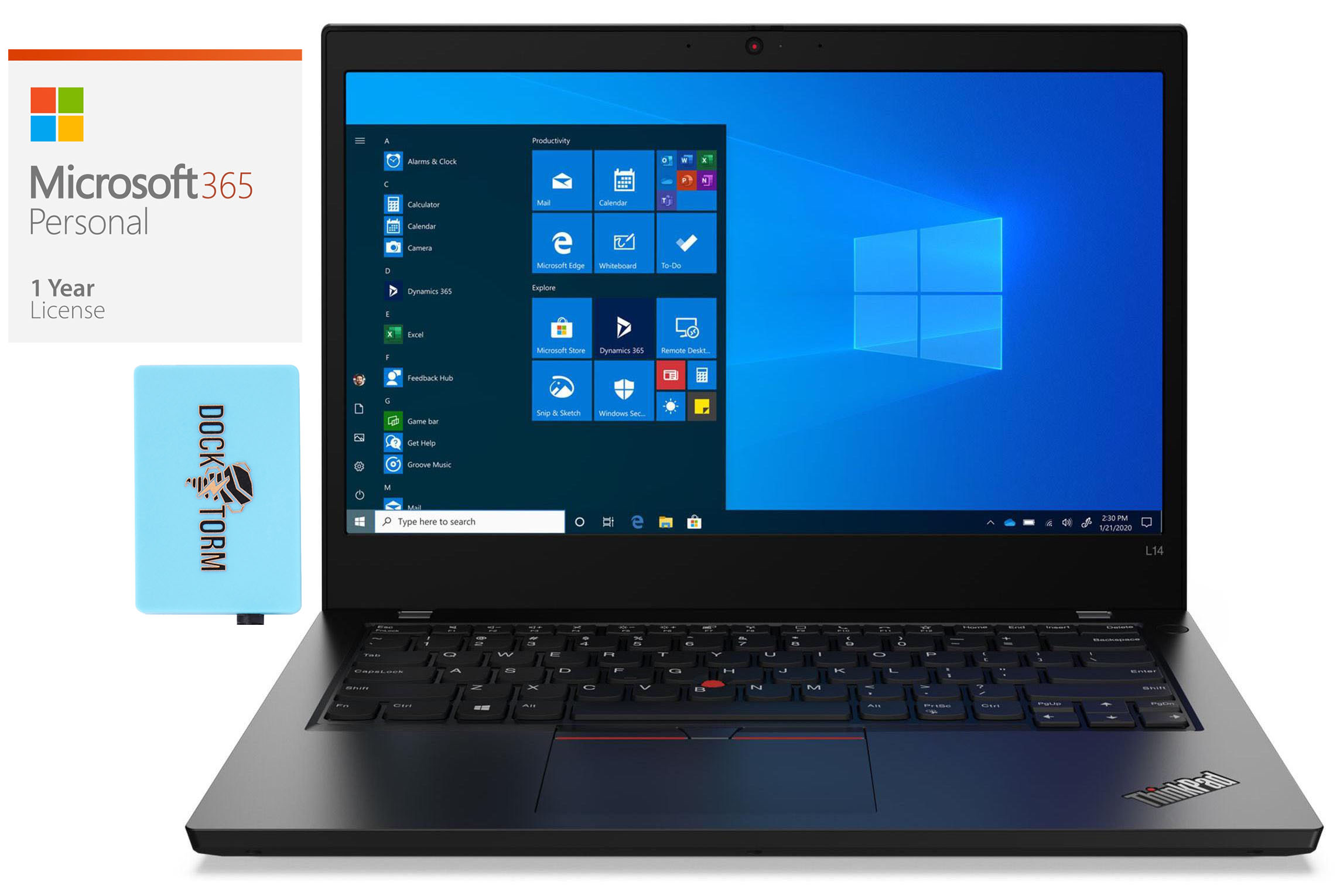 Lenovo ThinkPad L14 Home & Business Laptop (AMD Ryzen 3 Pro 4450U 4-Core,  14.0