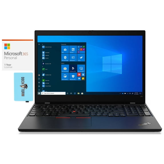 Lenovo ThinkPad L15 Gen 2 Home & Business Laptop (Intel i7-1165G7 4-Core, 15.6" 60Hz Touch Full HD (1920x1080), Intel Iris Xe, 32GB RAM, Win 10 Pro) with Microsoft 365 Personal , Hub