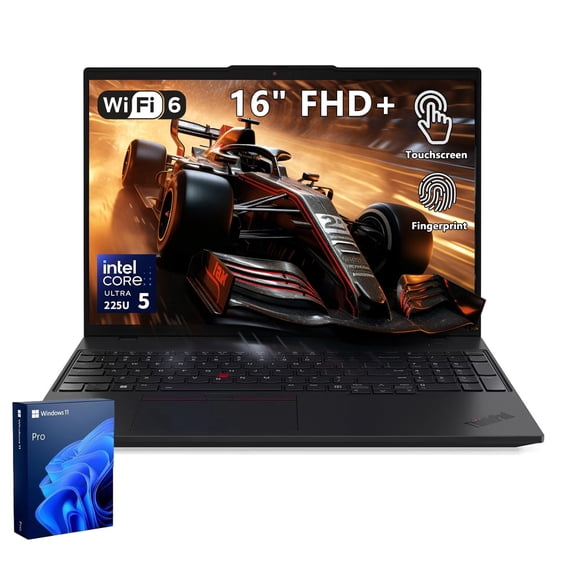 Lenovo ThinkPad L16 Business Laptop, 16" FHD+ Touchscreen, Intel Core Ultra 5 225U, 16GB DDR5, 512GB SSD, Windows 11 Pro