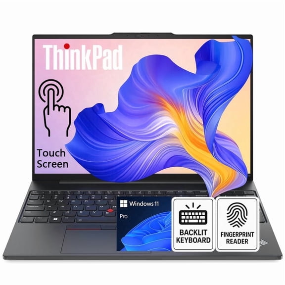 Lenovo ThinkPad L16 Gen 2 Touchscreen Business Laptop, Intel Core Ultra 5 225U, 32GB DDR5 RAM, 2TB PCIe SSD, 16" WUXGA IPS Display, Fingerprint Reader, Backlit Keyboard, Wi-Fi 6E, Windows 11 Pro