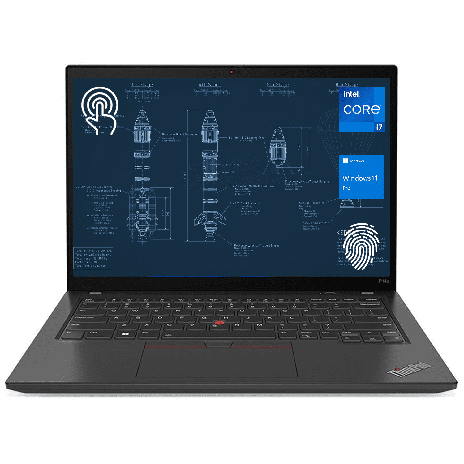 Lenovo Thinkpad P14s Gen 3 Mobile Workstation 14 Fhd Touchscreen Intel Core I7 1260p 48gb