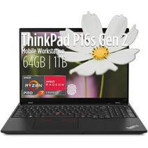Lenovo ThinkPad P16s Gen 2 AMD 16" Mobile Workstation - AMD Ryzen 7 PRO 7840U 8-Core, AMD Radeon 780M, 64GB RAM, 1TB M.2 NVMe SSD, 16.0" 1920 x 1200 Non-Touch, Windows 11 Pro