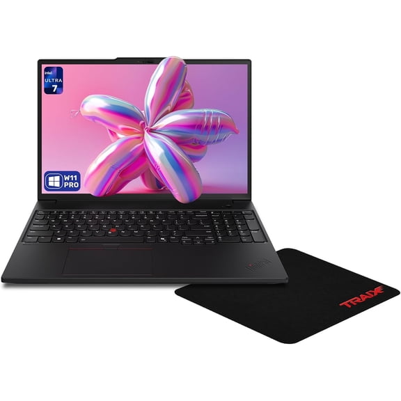 Lenovo ThinkPad P16s Gen 4 Mobile Workstation, Intel Ultra 7-255H, 96 GB DDR5 RAM, 4 TB PCIe SSD, 16" WUXGA (1920x1200) Display, Intel R Graphics, Backlit Keyboard, W11 Pro, Black + Traix Mousepad