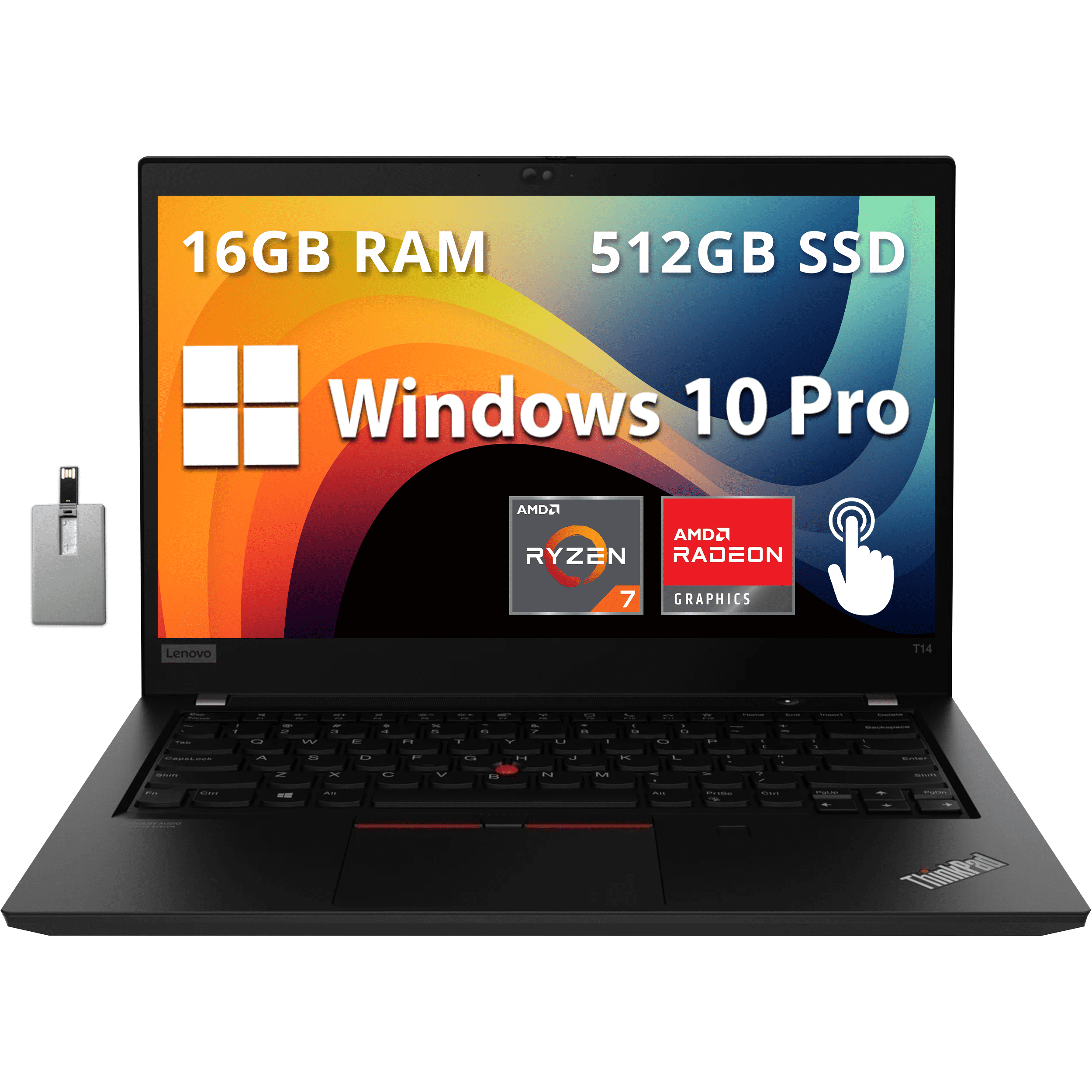Lenovo ThinkPad T14 Gen 2 Business Laptop, 14