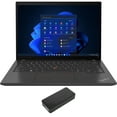 thumbnail image 1 of Lenovo ThinkPad T14 Gen 3 Home/Business Laptop (Intel i5-1235U 10-Core, 14.0in 60 Hz Wide UXGA (1920x1200), Intel Iris Xe, 40GB RAM, 512GB PCIe SSD, Win 11 Pro) with DV4K Dock, 1 of 7