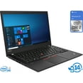 thumbnail image 1 of Lenovo ThinkPad T14 Notebook, 14" IPS FHD Display, Intel Core i7-10510U Upto 4.9GHz, 32GB RAM, 512GB NVMe SSD, HDMI, DisplayPort via USB-C, Card Reader, Wi-Fi, Bluetooth, Windows 10 Pro, 1 of 7