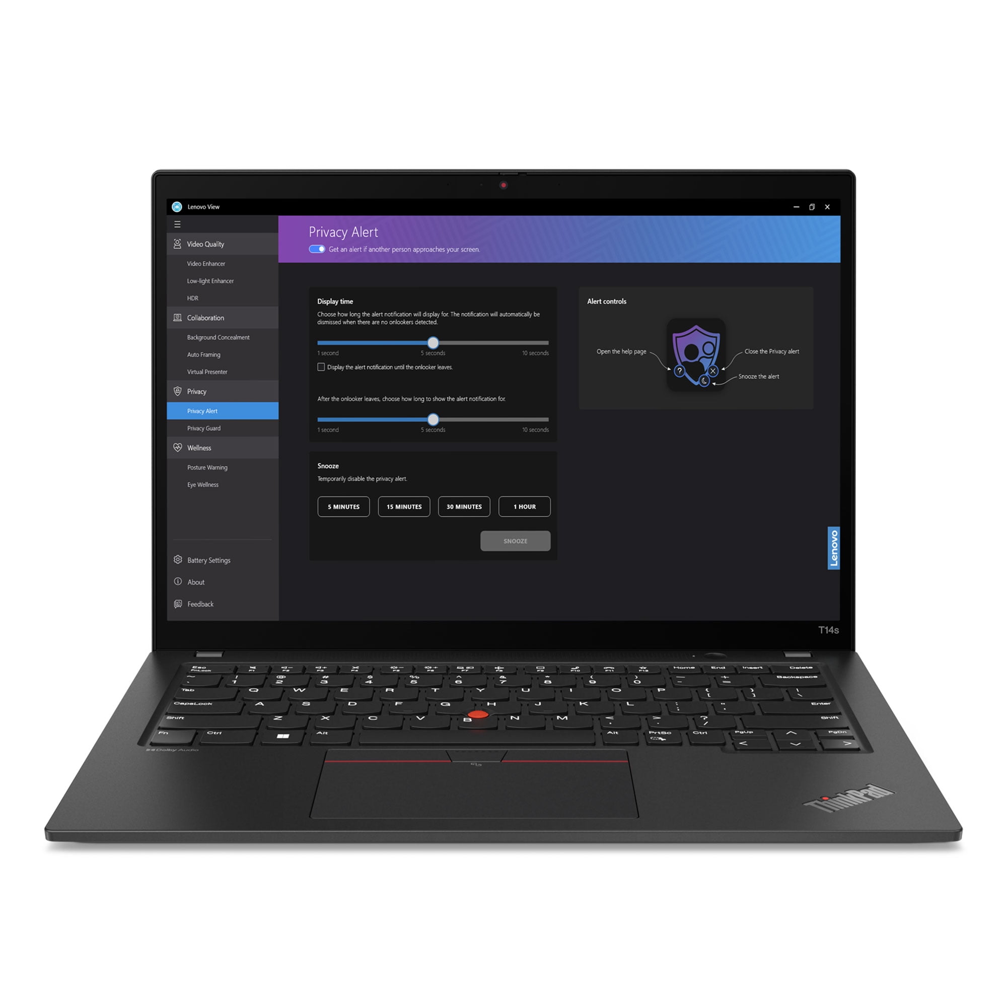 Lenovo ThinkPad T14s Gen 4 AMD Laptop, 14" IPS 60Hz, Ryzen 5 PRO 7540U, AMD Radeon 740M, 16GB