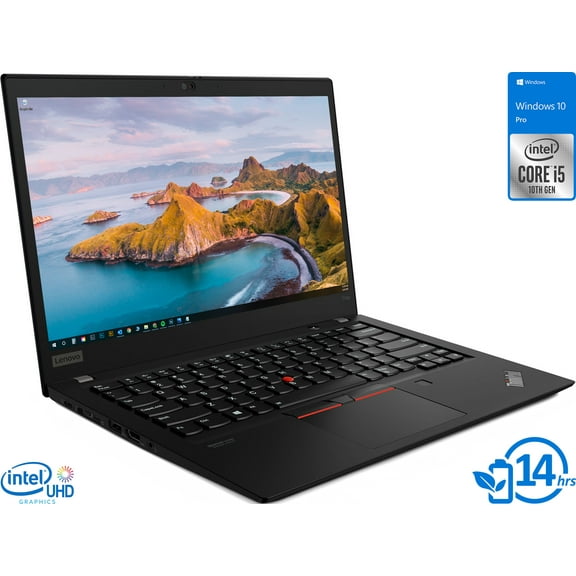 Lenovo ThinkPad T14s Notebook, 14" IPS FHD Display, Intel Core i5-10210U Upto 4.2GHz, 8GB RAM, 512GB NVMe SSD, HDMI, DisplayPort via USB-C, Card Reader, Wi-Fi, Bluetooth, Windows 10 Pro (20T00022US)