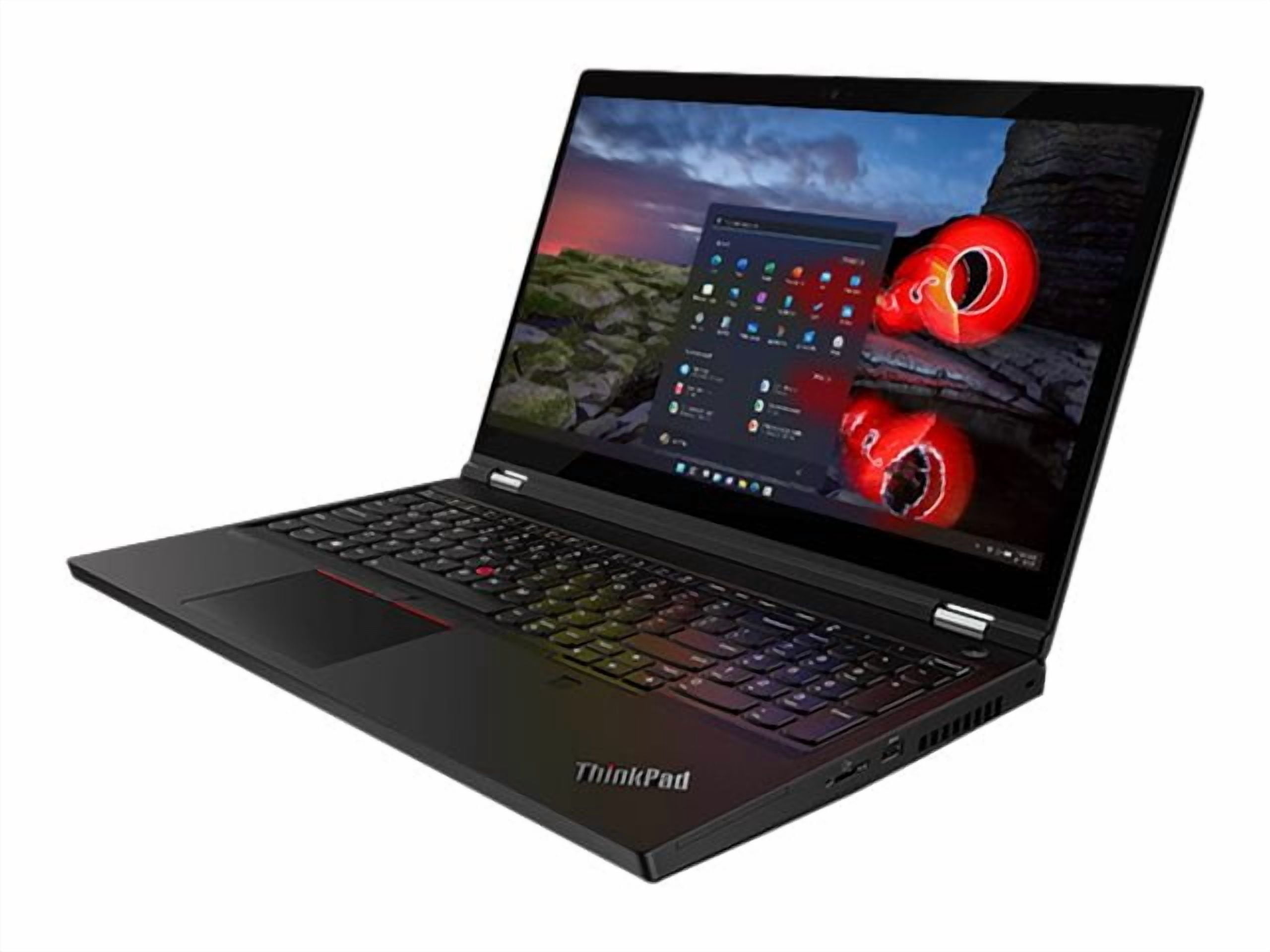 Lenovo ThinkPad T15g Gen 2 20YS - 180-degree hinge design - Intel Core i7 - 11800H / up to 4.6 GHz - Win 11 Pro - GF RTX 3080 - 16 GB RAM - 512 GB SSD TCG Opal Encryption 2, NVMe, Performance - 15.6" IPS 1920 x 1080 (Full HD) - 2.5 Gigabit Ethernet - Wi-Fi 6E - black - kbd: US - with 3 Years Lenovo Premier Support