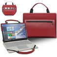 thumbnail image 1 of Lenovo ThinkPad T470 Laptop Sleeve, Leather Laptop Case for Lenovo ThinkPad T470 with Accessories Bag Handle (Red), 1 of 9
