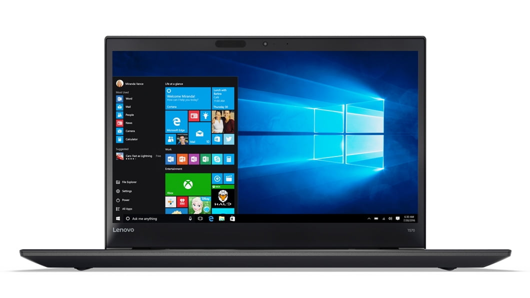 Lenovo ThinkPad T570 Windows 7 Pro - i7-6600U, 8GB RAM, 1TB PCIe NVMe ...