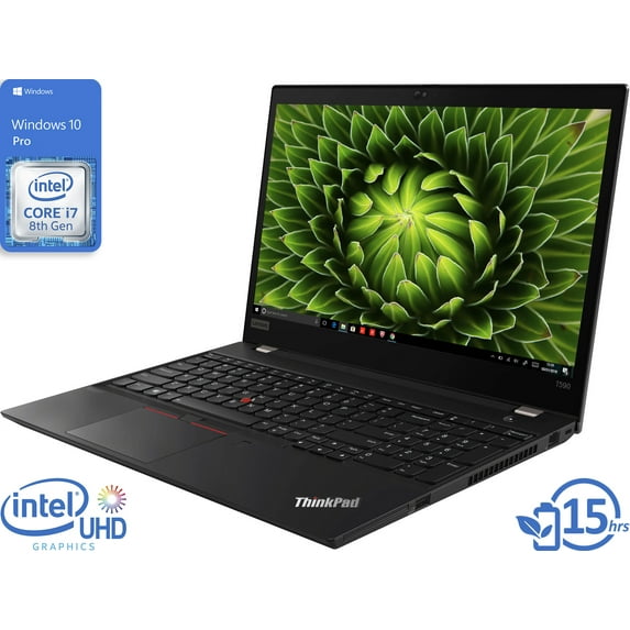 Lenovo ThinkPad T590 Notebook, 15.6" IPS FHD Display, Intel Core i7-8565U Upto 4.6GHz, 8GB RAM, 128GB NVMe SSD, HDMI, Thunderbolt, Card Reader, Wi-Fi, Bluetooth, Windows 10 Pro