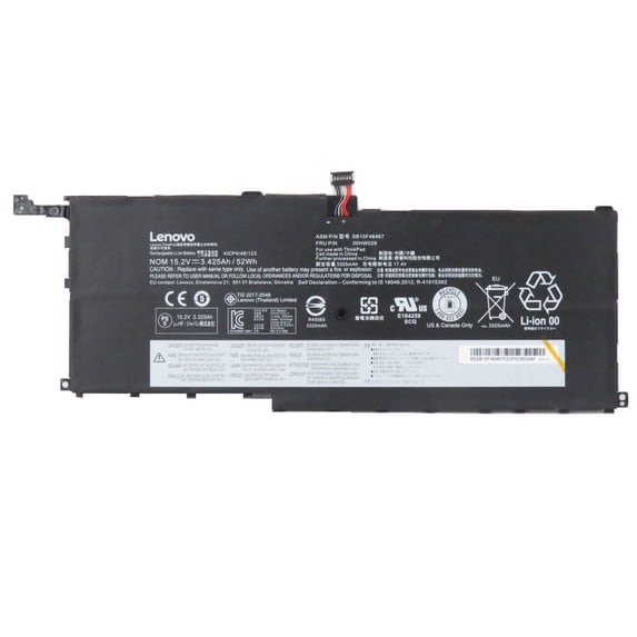 Lenovo ThinkPad X1 Carbon 15.2V 3.425ah 52Wh Battery SB10F46467 00HW029