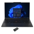 thumbnail image 1 of Lenovo ThinkPad X1 Carbon Gen 12 Home/Business Laptop (Intel Ultra 7-155H 16-Core, 14.0in 120 Hz 2.8K (2880x1800), Intel Arc, 32GB LPDDR5X 6400MHz RAM, 2TB PCIe SSD, Win 10 Pro) with USB-C Dock, 1 of 7