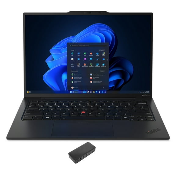 Lenovo ThinkPad X1 Carbon Gen 12 Home/Business Laptop (Intel Ultra 7-155H 16-Core, 14.0in 120 Hz 2.8K (2880x1800), Intel Arc, 32GB LPDDR5X 6400MHz RAM, 2TB PCIe SSD, Win 10 Pro) with USB-C Dock