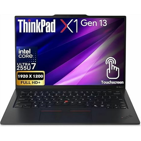 Lenovo ThinkPad X1 Carbon Gen 13 AI Business Laptop, Intel Ultra 7 255U Processor, 14" WUXGA Touchscreen, 32GB LPDDR5 RAM, 1TB SSD, WiFi 6E + BT,Backlit Keyboard,Fingerprint, FHD Webcam, Win 11 Pro
