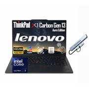 Lenovo ThinkPad X1 Carbon Gen 13 Aura Edition 14" WUXGA Touchscreen Business AI PC, Intel Core Ultra 7 255U, Windows 11 Pro 32GB DDR5 RAM 512GB SSD, FR, Backlit KB, PLUSERA 8-in-1 Hub, Black