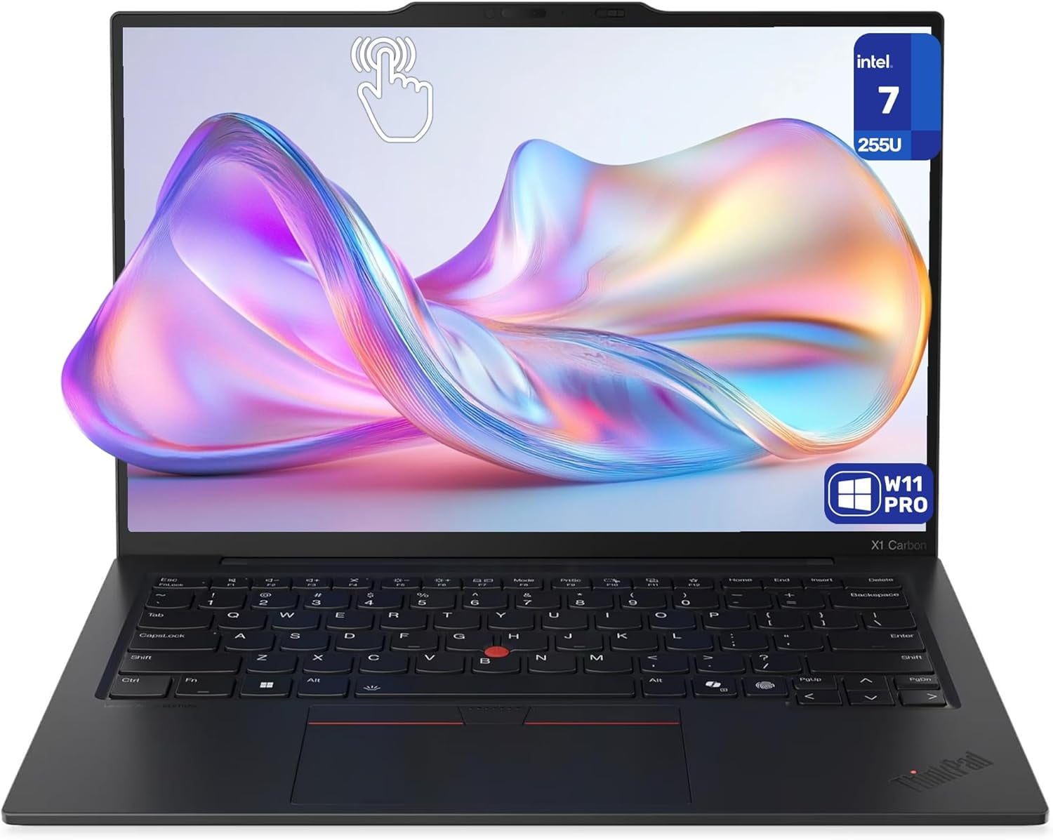 Lenovo ThinkPad X1 Carbon Gen 13 Laptop, Intel Ultra 7-255U, 32 GB LPDDR5x RAM, 1 TB PCIe SSD, 14" WUXGA (1920x1200) Touchscreen, Integrated Intel Graphics, Backlit Keyboard, W11 Pro, Black