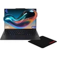 thumbnail image 1 of Lenovo ThinkPad X1 Carbon Gen 13 Laptop, Intel Ultra 7-258V, 32 GB LPDDR5X RAM, 4 TB PCIe SSD, 14" 2.8K (2880x1800) OLED, Intel Arc Graphics, Backlit Keyboard, W11 Pro, Eclipse Black + Traix Mousepad, 1 of 9
