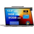 thumbnail image 1 of Lenovo ThinkPad X1 Titanium Yoga 13 2-in-1 Laptop | 13.5" QHD Multi-Touch 450nit 72% NTSC | Intel 4-core i5-1130G7 | 16GB DDR4 512GB SSD Fingerprint Backlit Thunderbolt Pen Win11Pro +32GB MicroSD Card, 1 of 5