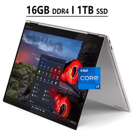 Lenovo ThinkPad X1 Titanium Yoga 2-in-1 Business Laptop 13.5” QHD IPS Touchscreen 11th Gen Intel Quad-Core i7-1160G7 16GB DDR4 1TB SSD Backlit Keyboard Fingerprint Thunderbolt Win10 Pro Silver