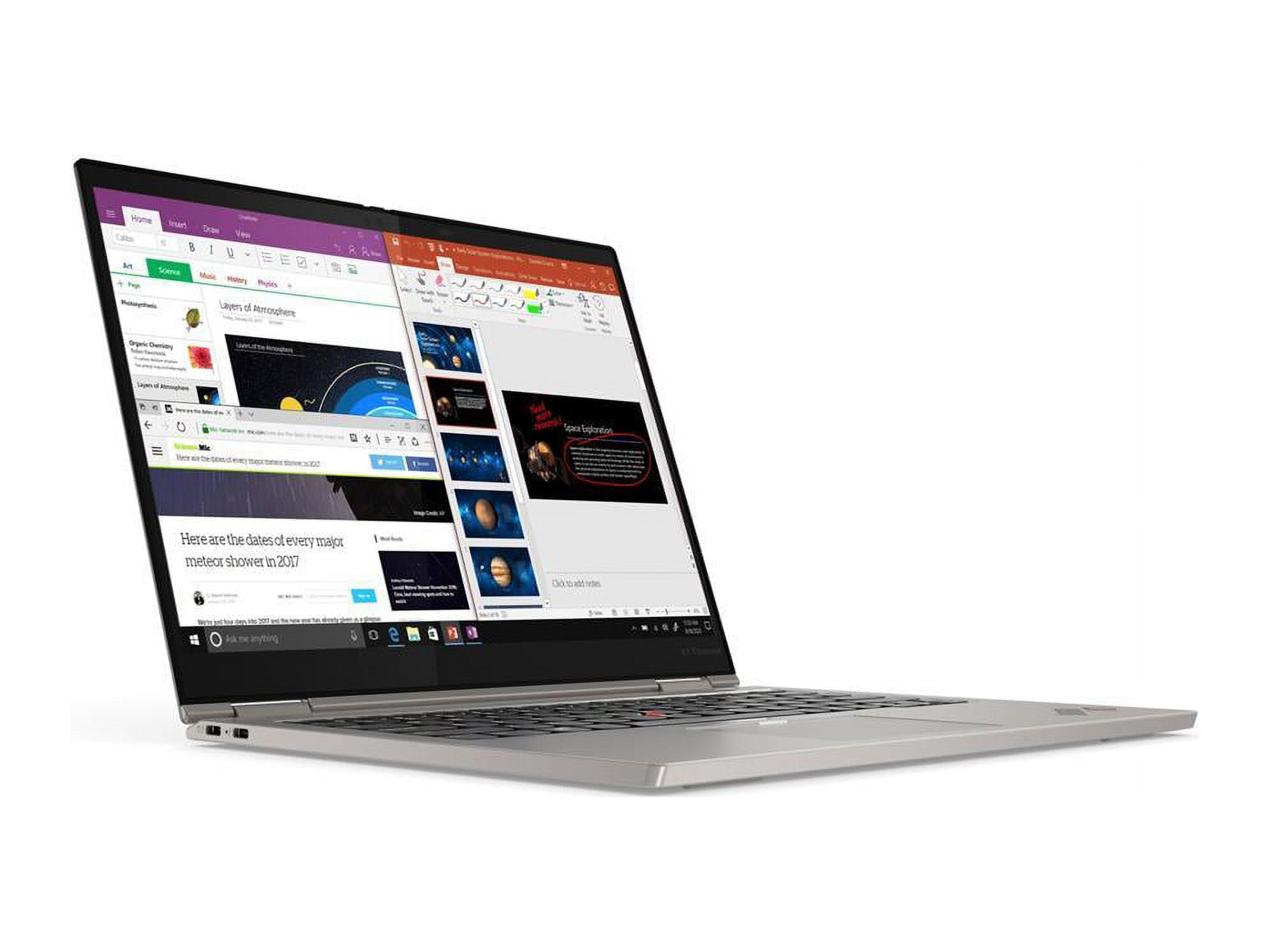 Lenovo ThinkPad X1 Titanium Yoga Gen 1 20QA - Flip design - Intel Core i7 - 1160G7 / up to 4.4 GHz - Win 10 Pro 64-bit - Intel Iris Xe Graphics - 16 GB RAM - 1 TB SSD NVMe, TLC - 13.5" IPS touchscreen 2256 x 1504 (QHD) - Wi-Fi 6 - titanium - kbd: US
