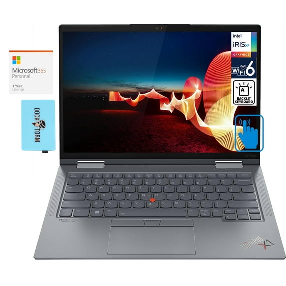 Lenovo ThinkPad X1 Yoga Gen 6 Home/Business 2-in-1 Laptop (Intel i7-1165G7 4-Core, 14.0in 60 Hz Touch 1920x1200, Win 10 Pro) with Microsoft 365 Personal , Dockztorm Hub