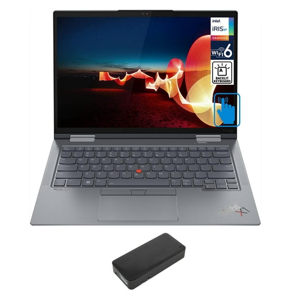 Lenovo ThinkPad X1 Yoga Gen 6 Home/Business 2-in-1 Laptop (Intel i7-1165G7 4-Core, 14.0in 60 Hz Touch Wide UXGA (1920x1200), Intel Iris Xe, 16GB RAM, 512GB PCIe SSD, Win 10 Pro) with DV4K Dock