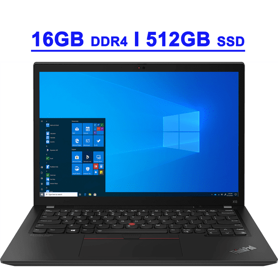 Lenovo ThinkPad X13 Gen 2 Premium Business Laptop 13.3" WUXGA IPS Touch AMD 8-core Ryzen 7 PRO 5850U Processor 16GB DDR4 512GB SSD Fingerprint FHD Privacy Camera 3-Year Warranty Win11Pro Black