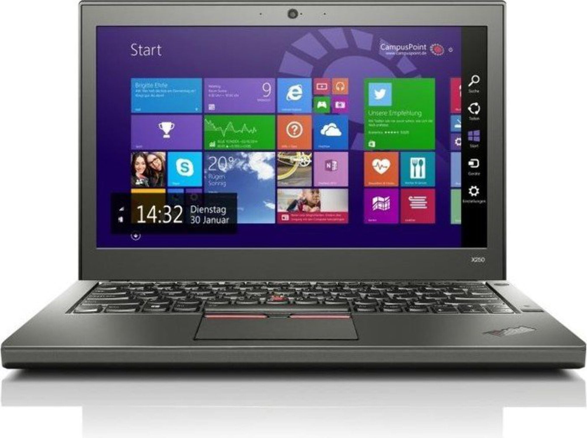 Pre-Owned Lenovo ThinkPad X250 12.5" Laptop, Intel Core i5, 8GB RAM, 256GB SSD, Win10 Pro. Used