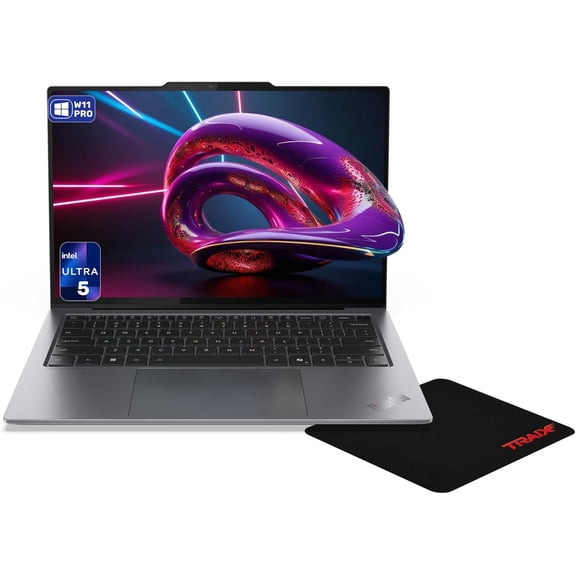 Lenovo ThinkPad X9 Aura Edition Laptop, Intel Ultra 5-226V, 16 GB LPDDR5x RAM, 512 GB PCIe SSD, 14" WQXGA(2560x1600), Integrated Intel Arc 130V, Backlit Keyboard, W11 Pro, Thunder Grey+Traix Mousepad