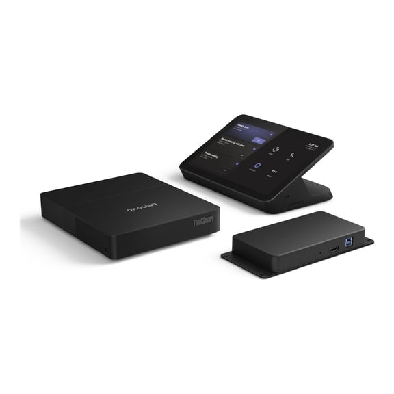 Lenovo ThinkSmart Core Gen 2 - Video conferencing kit (touchscreen console, compute system) - with 3 Years Lenovo Premier Support + 3 Years Lenovo Software Maintenance for Smart Office Solution - Certified for Microsoft Teams Rooms - black - power adapter included