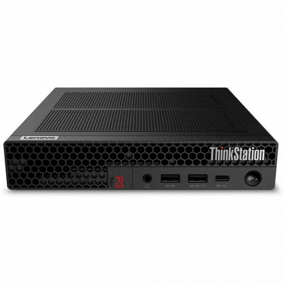 Lenovo ThinkStation P3 Gen 2 30K50051US Workstation - 1 x Intel Core Ultra 7 265 - 32 GB - 1 TB SSD - Tiny - Black - Intel Q870 Chip - Windows 11 Pro - 1 x NVIDIA 4 GB GDDR6 Graphics - NVMe Control...