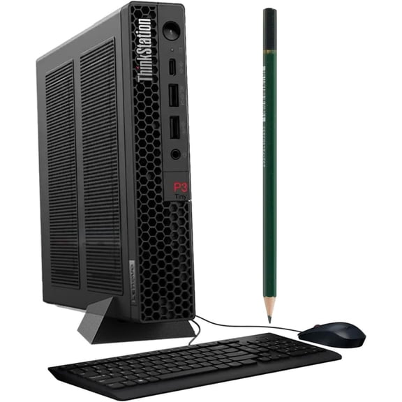 Lenovo ThinkStation P3 Tiny Workstation Mini Desktop (Intel i5-13500, Intel UHD 770 Shared, 16GB DDR5, 512GB PCIe SSD, WiFi 6E, Bluetooth 5.3, 230W PSU, RJ-45, Win 11 Pro) w/DKZ USB Port Expander