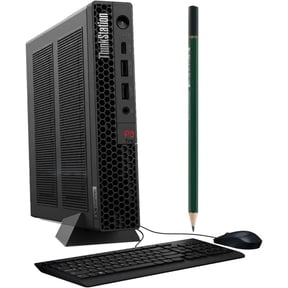 Lenovo ThinkStation P3 Tiny Workstation Mini Desktop (Intel i5-13500, Intel UHD 770 Shared, 16GB DDR5, 512GB PCIe SSD, WiFi 6E, Bluetooth 5.3, 230W PSU, RJ-45, Win 11 Pro) w/DKZ USB Port Expander