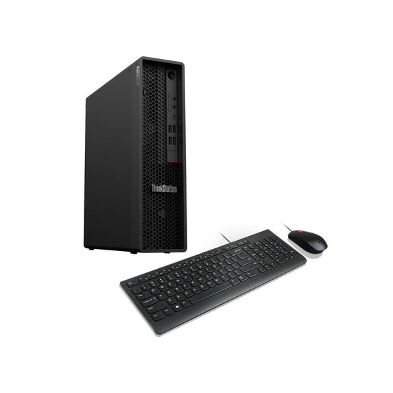 Lenovo ThinkStation P340 SFF Business Mini Desktop (Intel i7-10700 8-Core, 16GB RAM, 512GB PCIe SSD + 2TB HDD (3.5), T1000 4GB, RJ-45, Display Port, SD Card, Black, Win 10 Pro)