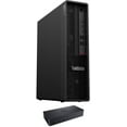thumbnail image 1 of Lenovo ThinkStation P340 SFF Home & Business Desktop (Intel i7-10700 8-Core, Intel UHD 630, 64GB RAM, 2TB SATA SSD, USB 3.2, Display Port, SD Card, Optical Drive, Win 11 Pro) with D6000 Dock, 1 of 7