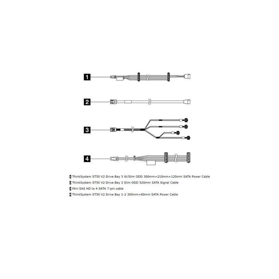 Lenovo ThinkSystem - Internal drive cable kit