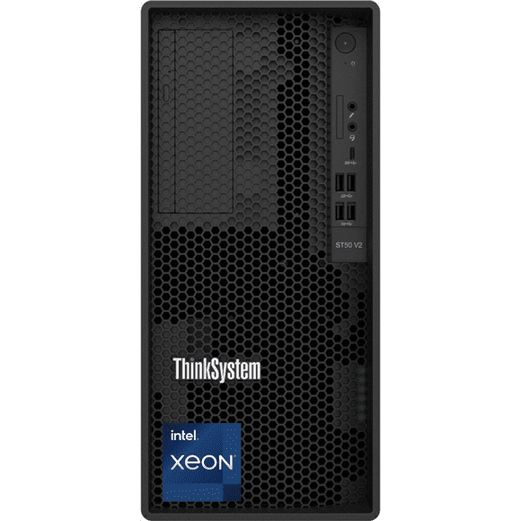 Lenovo ThinkSystem ST50 Business Server Tower, Intel Xeon E-2356G 6-Core 3.2GHz Processor up to 5.0GHz, 64GB DDR4 3200 MHz UDIMM, 8TB HDD Storage, No Operating System